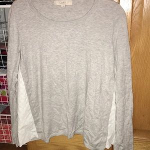 LOFT Floral Lace Sweater